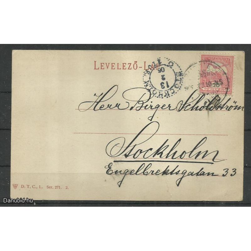 1905. - Hortobágy - Tanya - futott - képeslap