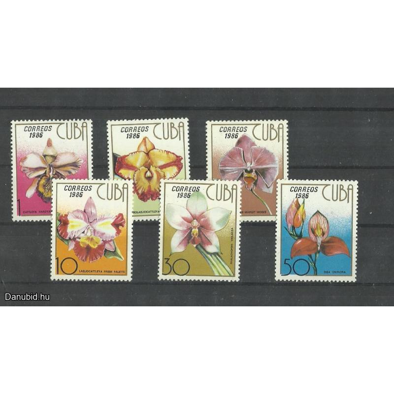 1986.- Kuba -Cuba -MNH/**-Orchidea sor -6 db