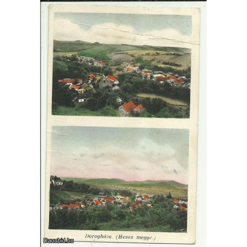 1938.-Dorogháza- látkép - képeslap