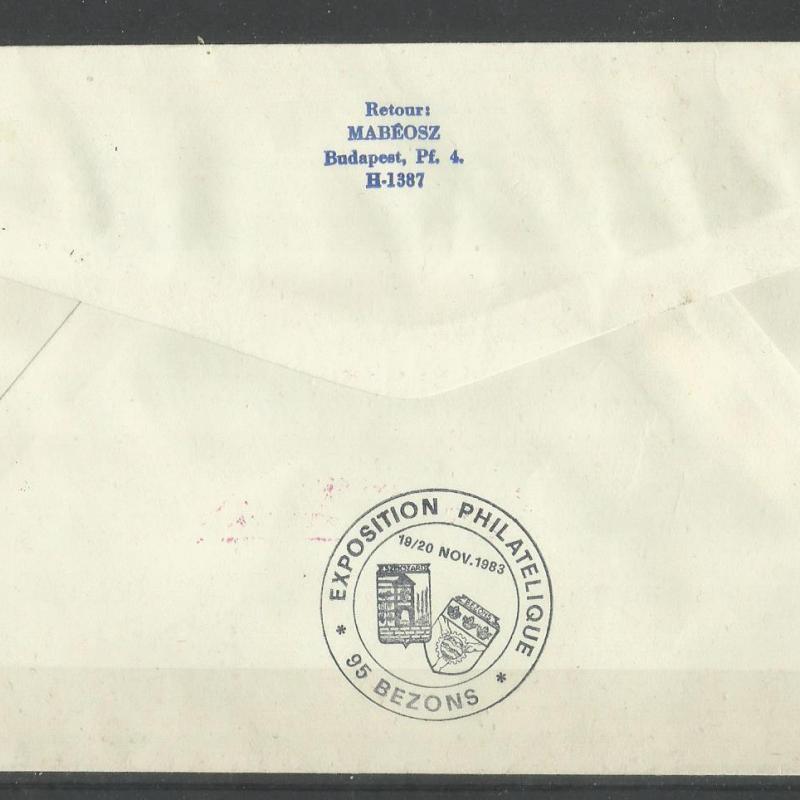 1983.- Malév - nyitójárat - Budapet - Párizs - levél
