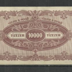 1946.- Tízezer B.- pengő - 1 x hajtott - 10 000