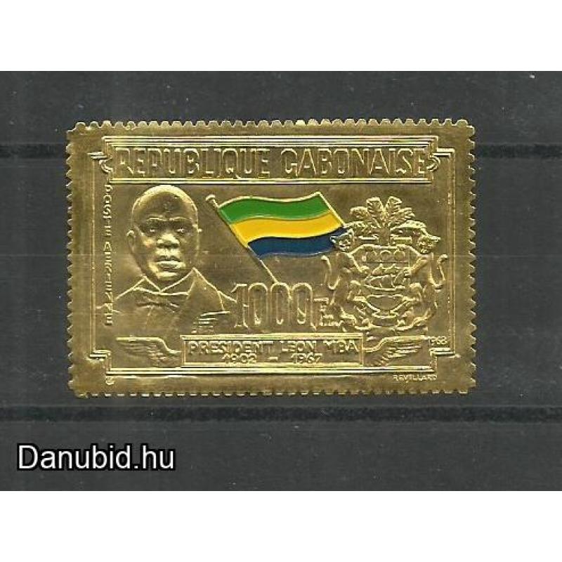 1968.- Gabon - MNH/** - arany bélyeg - Léon Mba