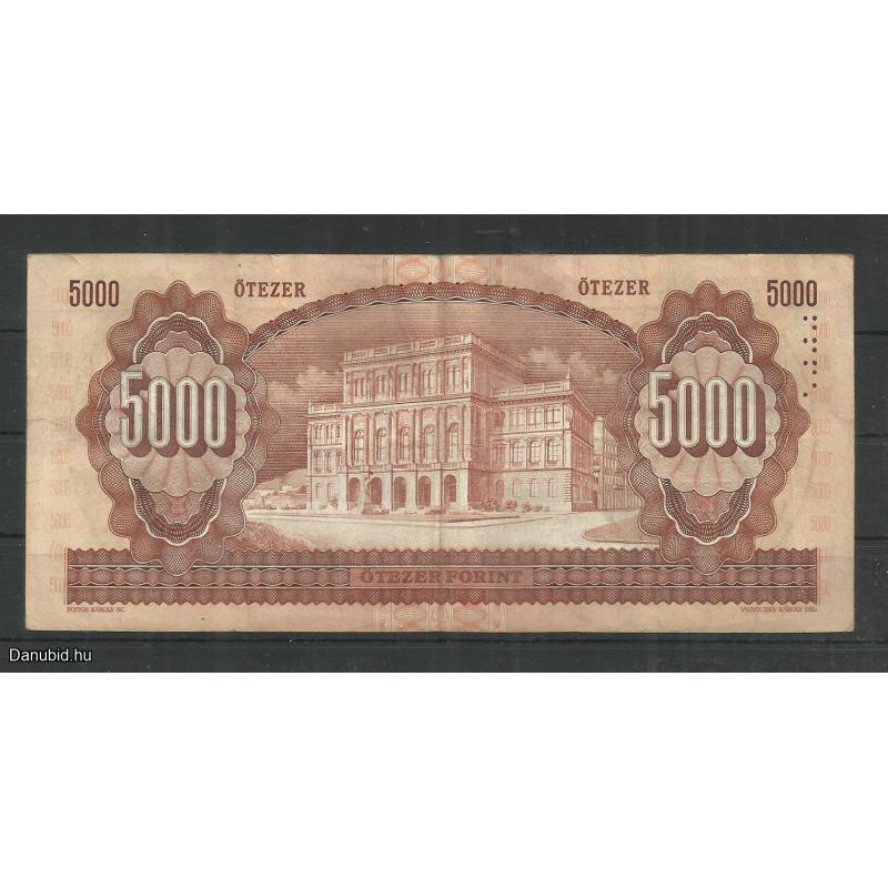 1990.- 5000 forint - H sorozat - használt