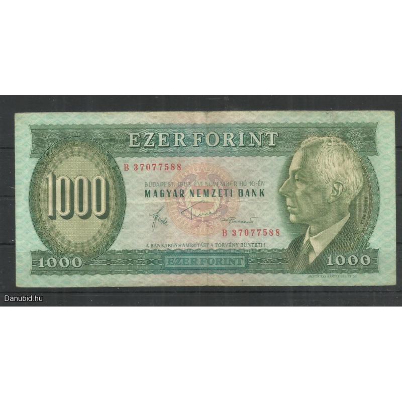1983. - 1000 forint - B - sorozat ... - 588 - Bartók