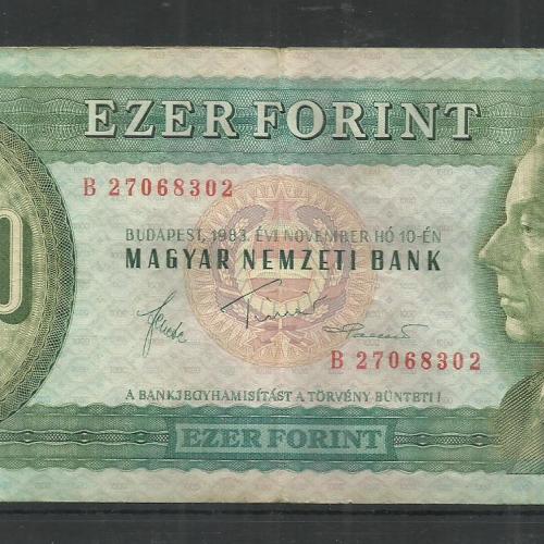 1983. - 1000 forint - B - sorozat ... - 302 - Bartók