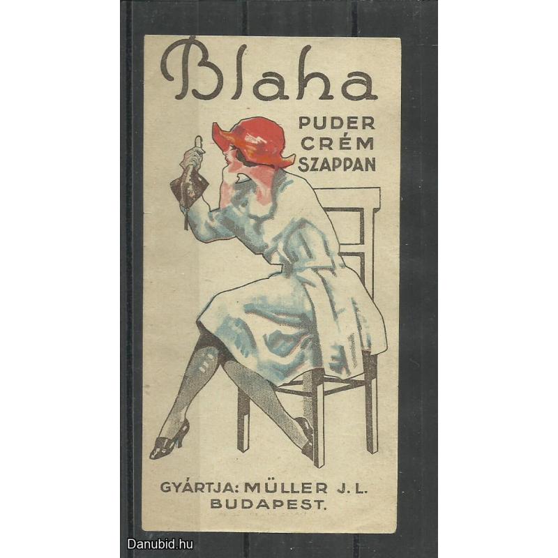 1920.-  1 db számolócédula - Blaha - puder -crém - szappan
