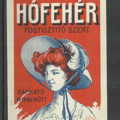 1920.-  1 db számolócédula - Hófehér - Fogtisztító - Arad