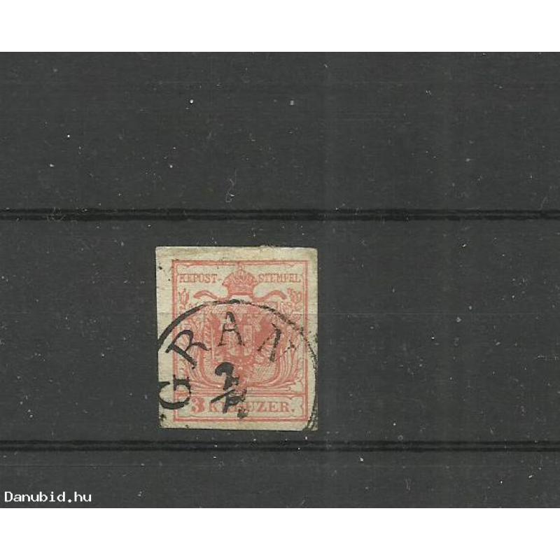 1858.-3 kr pecsételt - OPM - Ausztria