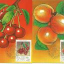 1986. - Gyümölcsök sor - MNH/** - Carte Maximum 6 db
