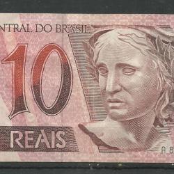 Brazília 10 Real - Arapapagáj -papírpénz - használt Arara