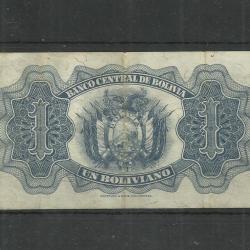 1928.- Bolivia -un boliviano papírpénz