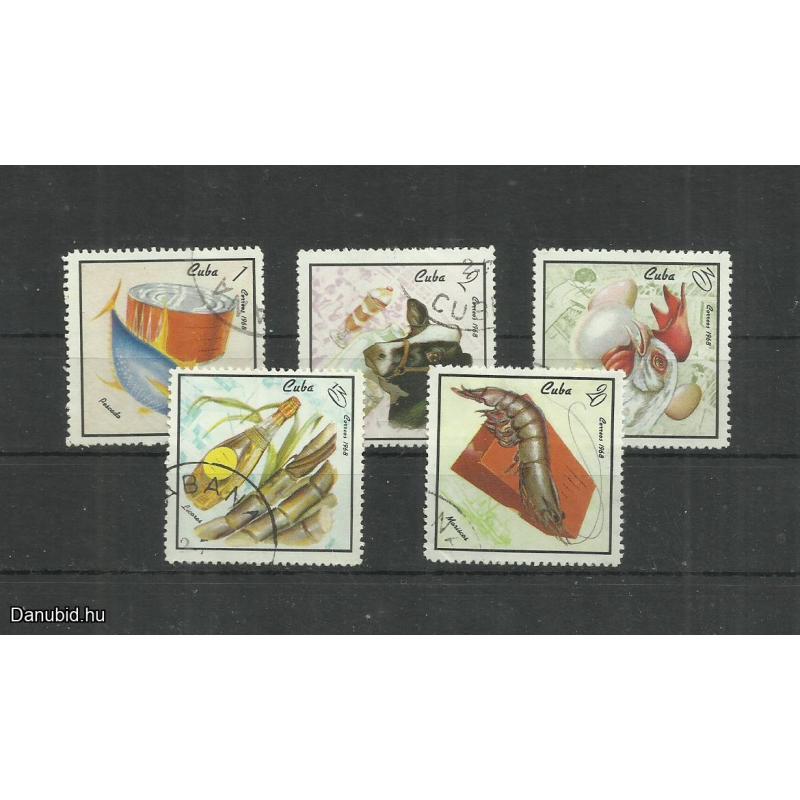 1968.- Kuba -Cuba -MNH/**- kubai mezőgazdasági termékek sor - 5 db