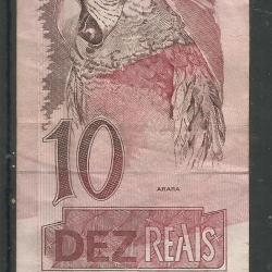 Brazília 10 Real - Arapapagáj -papírpénz - használt Arara