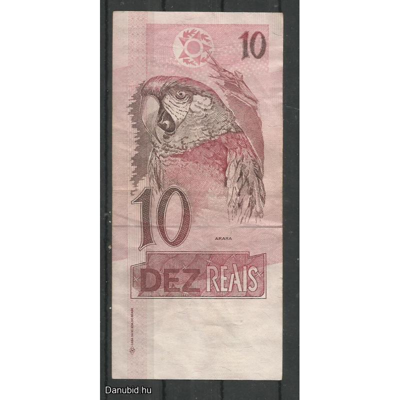 Brazília 10 Real - Arapapagáj -papírpénz - használt Arara