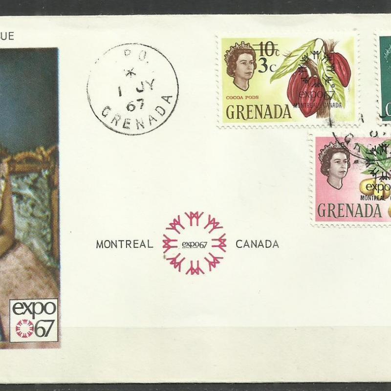 1967.- Grenada - FDC - Montreál - EXPO Kanada
