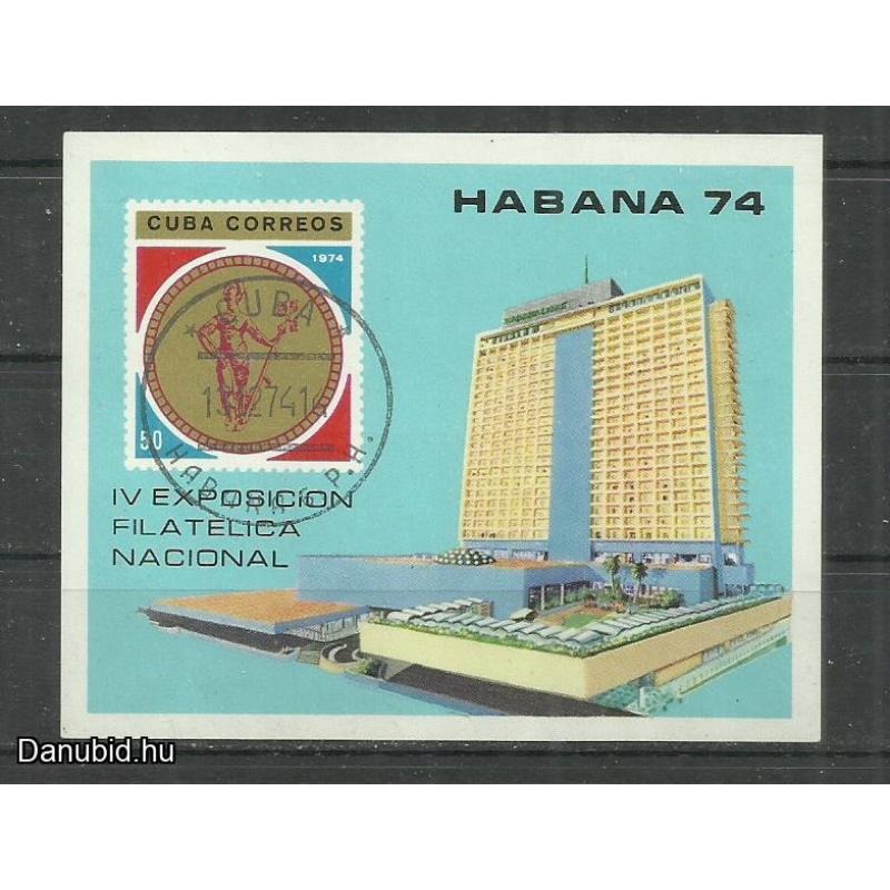 1974.- Kuba -Cuba -MNH/**- Vágott blokk - Bélyegkiállítás - Havanna