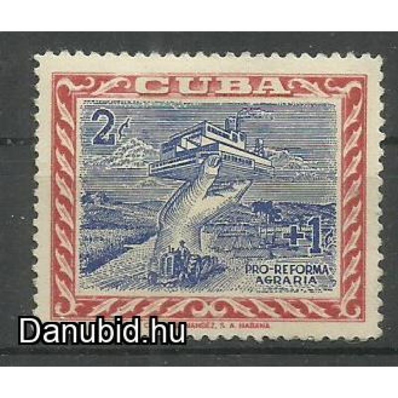 1959.- Kuba -Cuba -MNH/**-  KUBAI FORRADALOM, MEZŐGAZDASÁGI REFORM