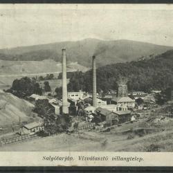 1937.- Salgótarján - Vízválasztó villanytelep- képeslap