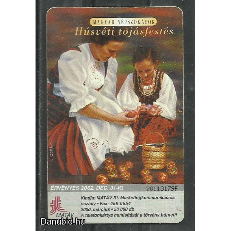 2002.- MATÁV - Magyar Telefonkártya - Húsvéti tojásfestés