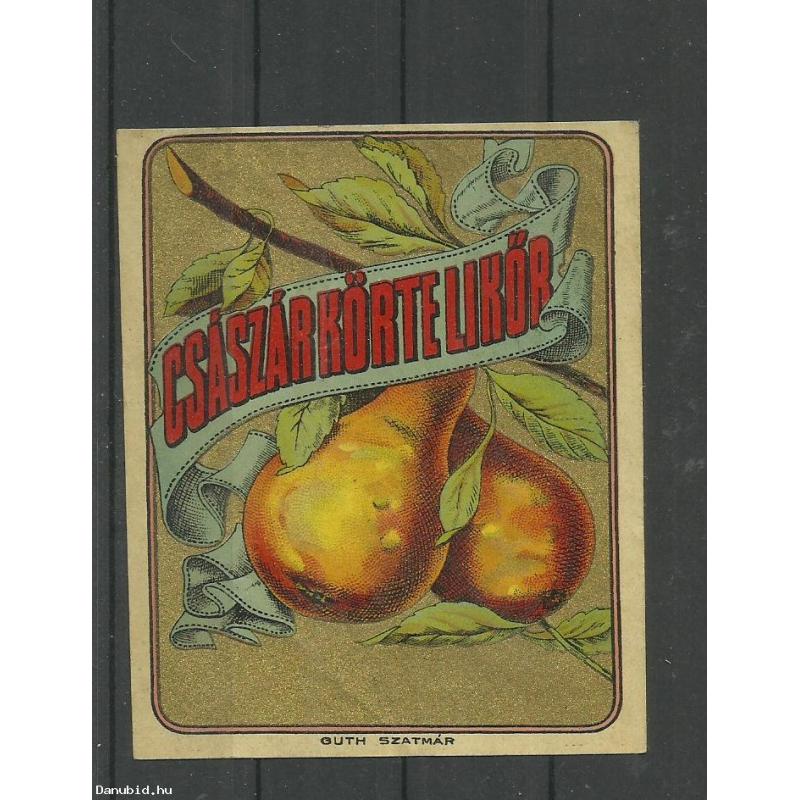 Címke-Császárkörte likőr
