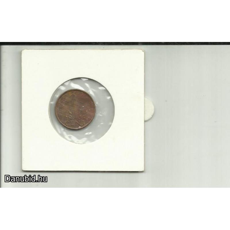 1964.- Hollandia - 1 cent - használt