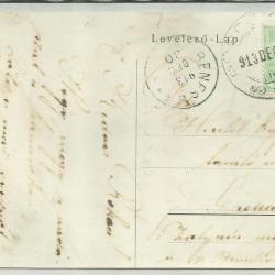 1913. - Üdvözlet lele - futott képeslap