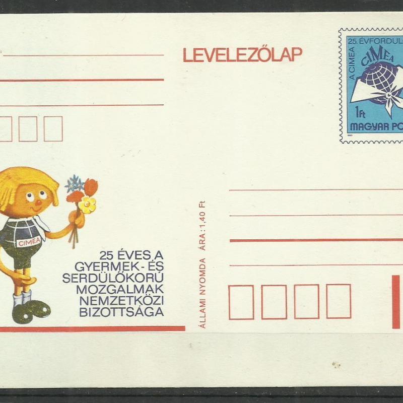 1983.- 25 éves a gyermek mozgalmak .... -  Levelezőlap -  díjjegyes