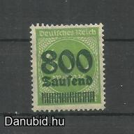 1923 .- Deutsches Reich - 800 000 márka - felülnyomott