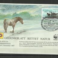 1987.- Németország - emléklap - MNH/** - vadlovak - musztáng