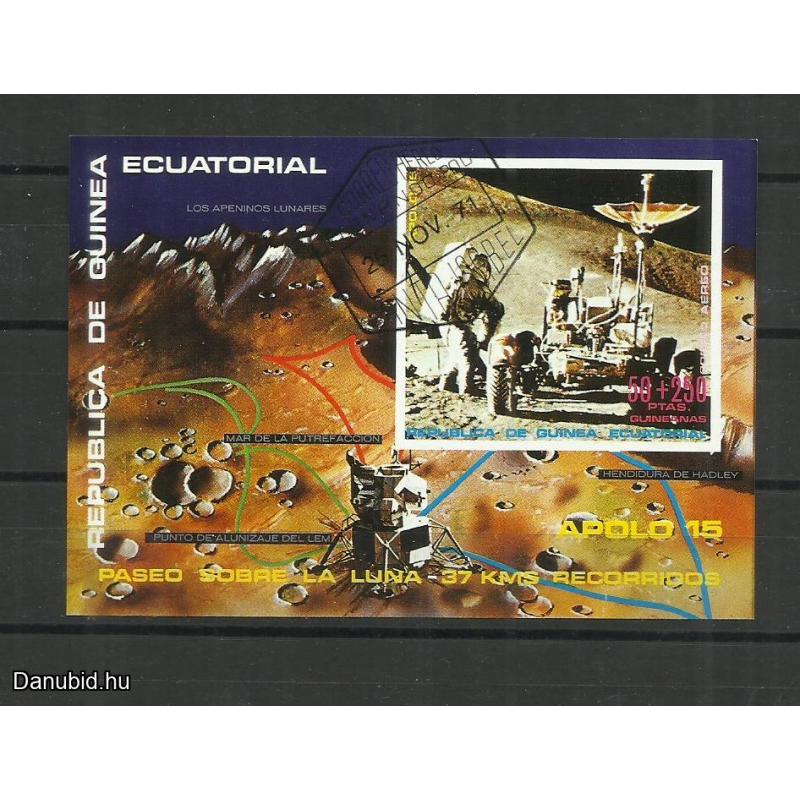 1971.- Egyenlítői-Guinea- vágott blokk - MNH/** - Apollo 15