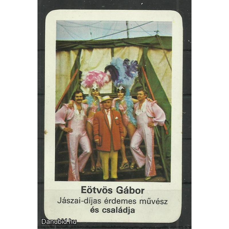 1978.- -  Magyar cirkusz és varieté - kártyanaptár - Eötvös Gábor
