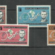 1963.- Togo- MNH/** - Lincoln és a széttört bilincsek