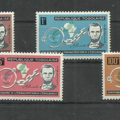 1963.- Togo- MNH/** - Lincoln és a széttört bilincsek