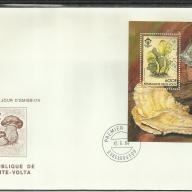 1984.- Felső Volta - Burkina Faso - blokk + sor - F.D.C. - Gombák