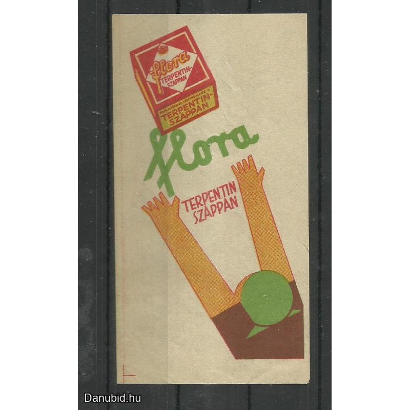 1920.-  1 db számolócédula -Flora - Terpentin szappan