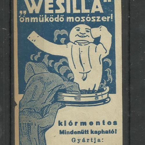 1920.-  1 db számolócédula - Wessila - önműködő