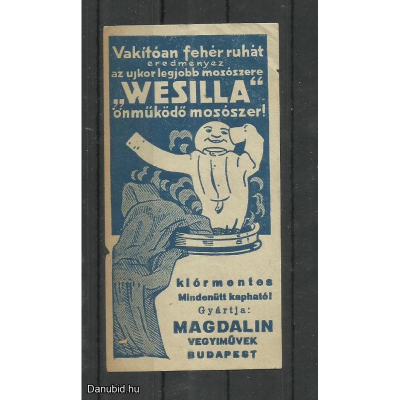 1920.-  1 db számolócédula - Wessila - önműködő