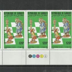 1986.- Dzsibuti - MNH/** - Sakk világbajnokság