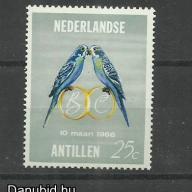 1966.- Holland Antillák - MNH/** - Papagáj - királyi esküvői madarak