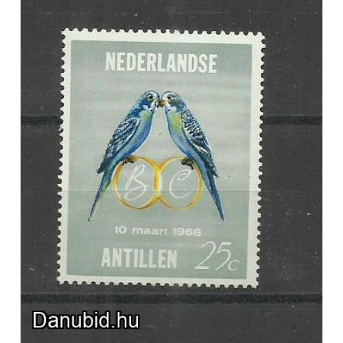 1966.- Holland Antillák - MNH/** - Papagáj - királyi esküvői madarak
