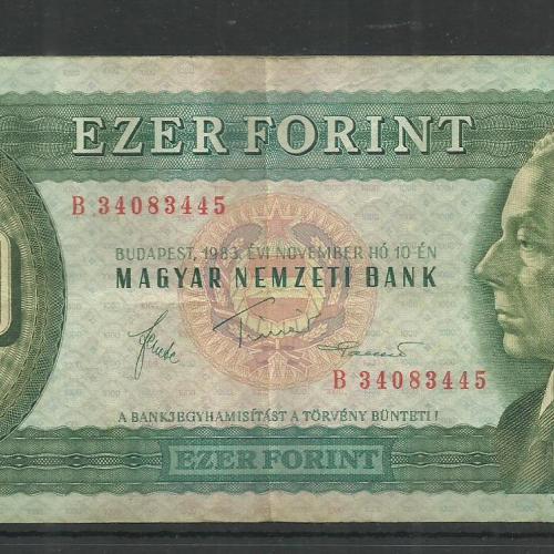 1983. - 1000 forint - B - sorozat ... - 445 - Bartók
