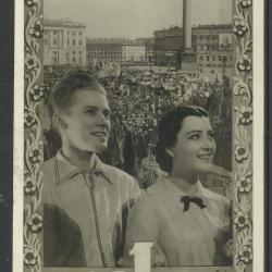 1955.- CCCP - képeslap - Május 1.