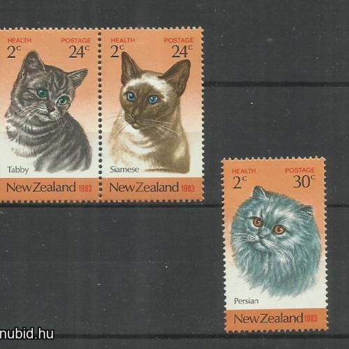 1983.- Új - Zéland - MNH/** - Cicák - macska sor