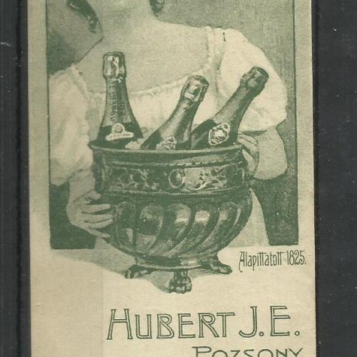 1920.-  1 db számolócédula - Hubert pezsgő - Pozsony