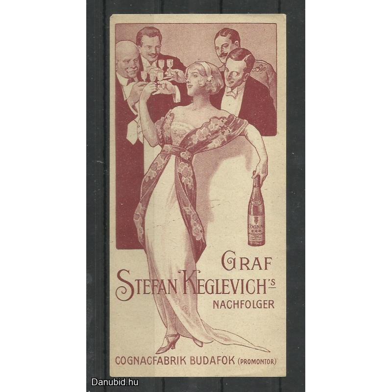1920.-  1 db számolócédula - Graf Stefan Keglevich - konyak