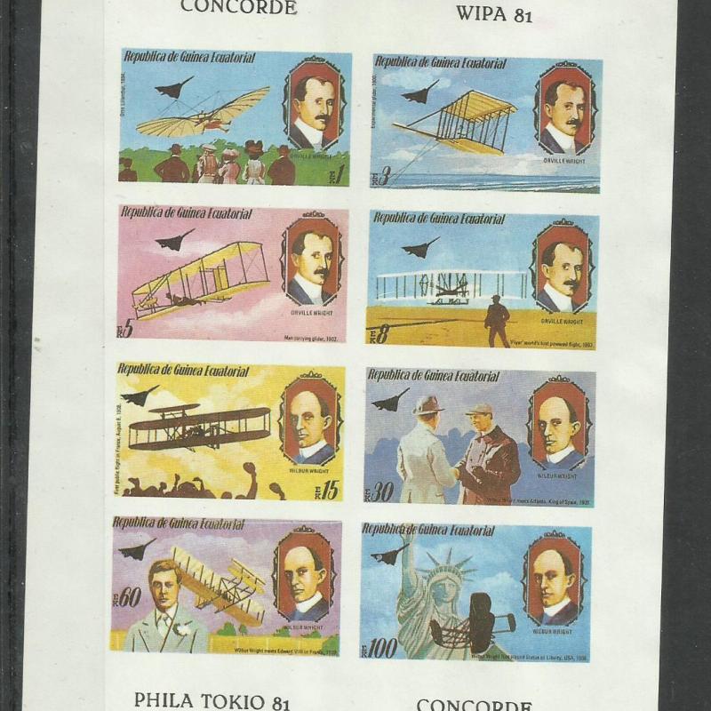 1981.- Egyenlítői-Guinea- vágott blokk - MNH/** - Concord