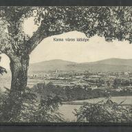 1907.-Kassa város látképe - futott képeslap