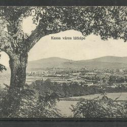 1907.-Kassa város látképe - futott képeslap