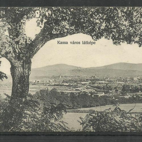 1907.-Kassa város látképe - futott képeslap