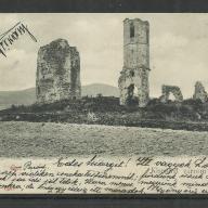 1904.-Kisnánai várrom - futott képeslap